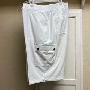 Chicos white cargo shorts